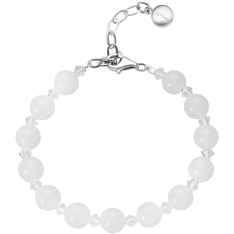 石头记 江湖儿女 石英岩玉手链手串女 水晶手链流行饰品