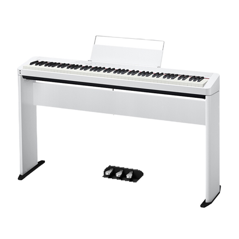 得力88键三踏重锤琴+实木软包双人