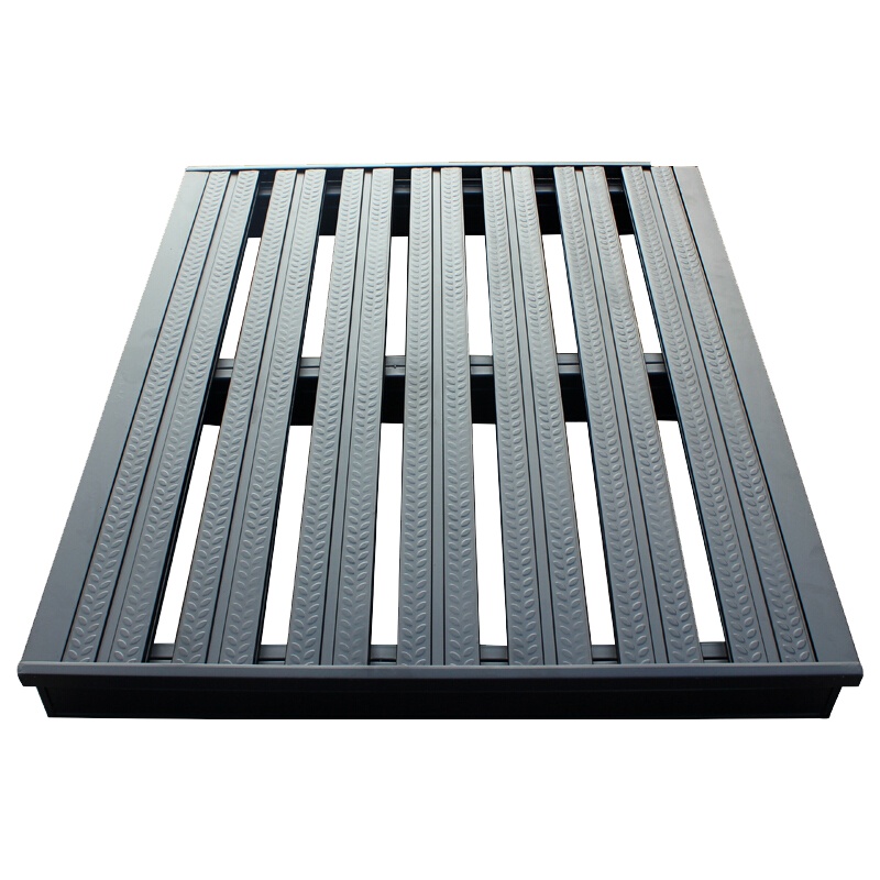 欧宝美钢质托盘仓库货架铁托盘物流磨砂托盘金属叉车托盘防潮垫防滑插板