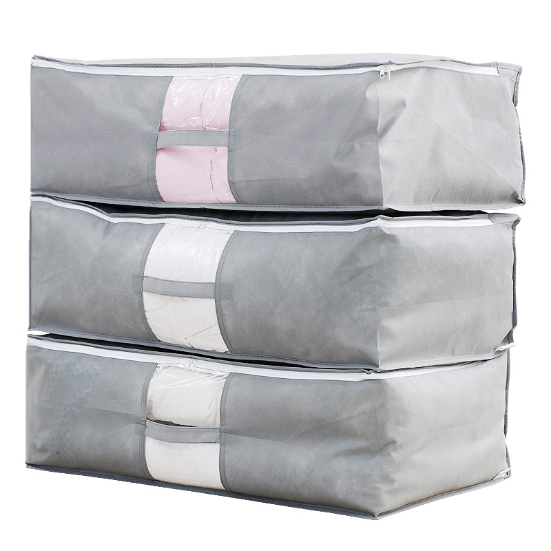 悠品居大号无纺布棉被收纳袋3只装