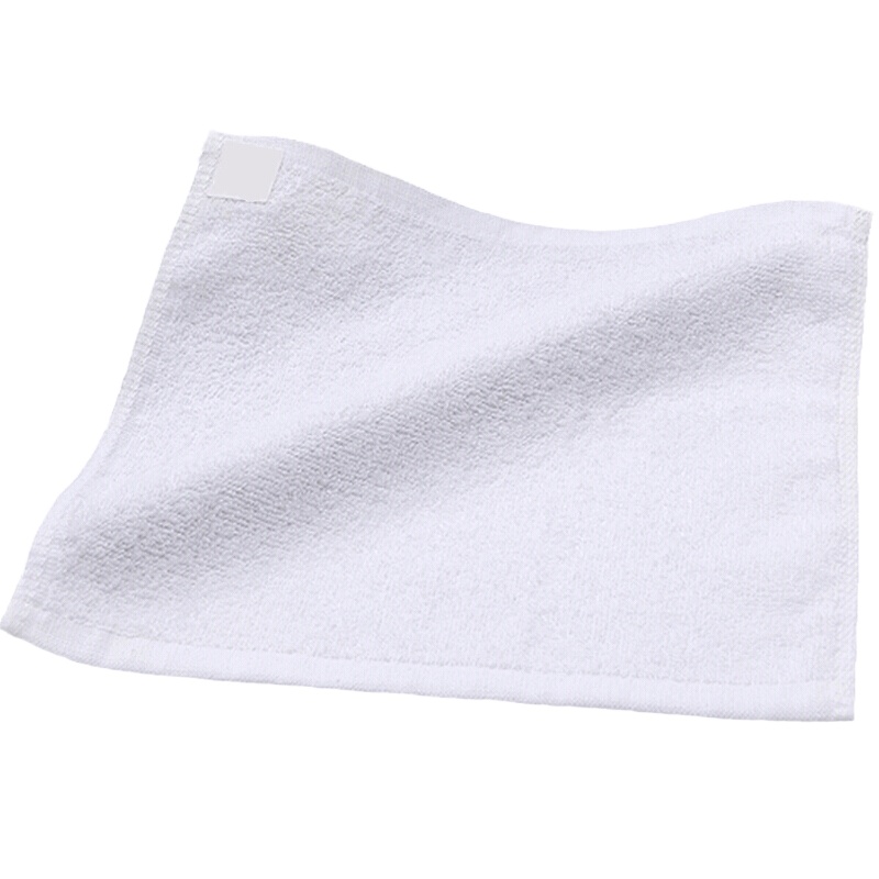 宝富利 30*30cm棉方巾酒店白色棉餐厅手抹布棉毛巾 HTSM-YH725 10条装