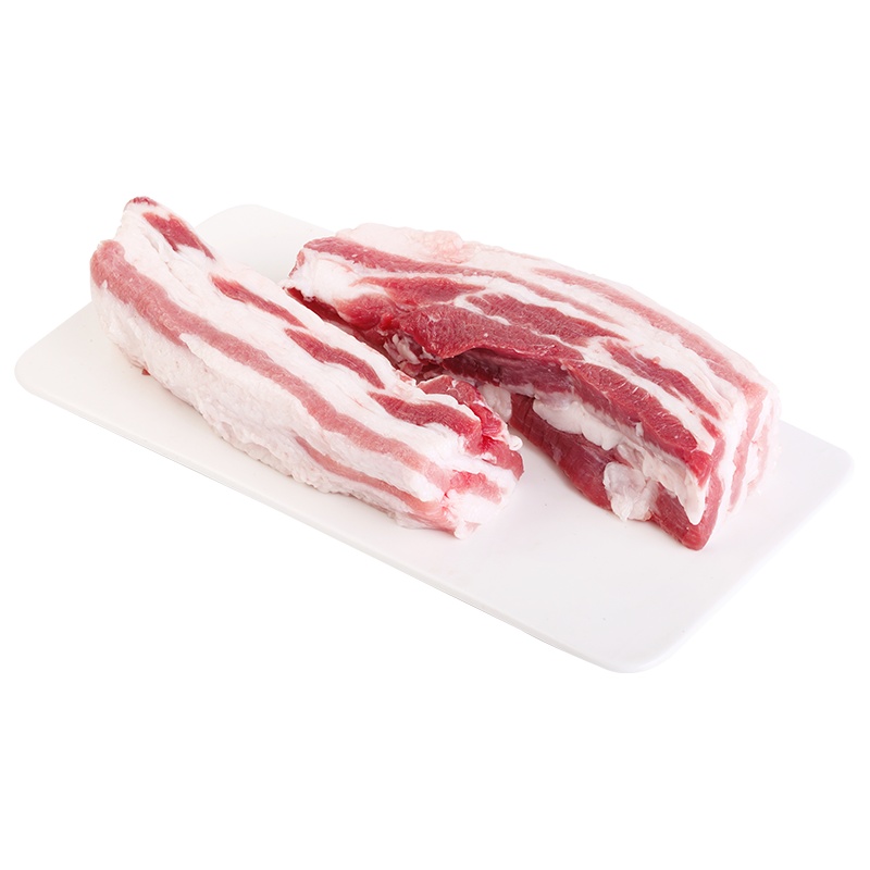 野蛮香 东北黑猪2kg不带皮五花肉新鲜土猪肉400g*5 猪肉生鲜 叉烧肉红烧肉梅菜扣肉粉蒸肉食材 无皮五花肉量贩装