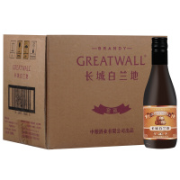 长城（GreatWall）洋酒 中粮长城 窖藏白兰地 187ml*12瓶 整箱