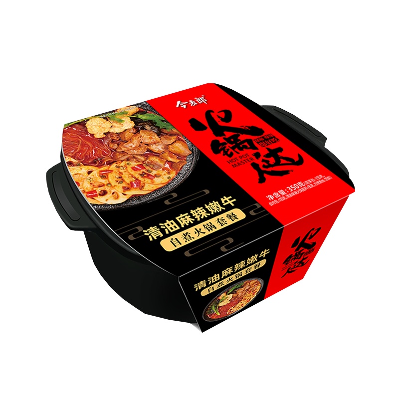 今麦郎 清油麻辣嫩牛自热火锅套餐 350g