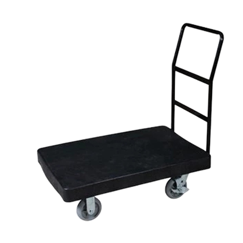白云 AF12164手推平板车/作业推车/工具车100*60*98cm黑色