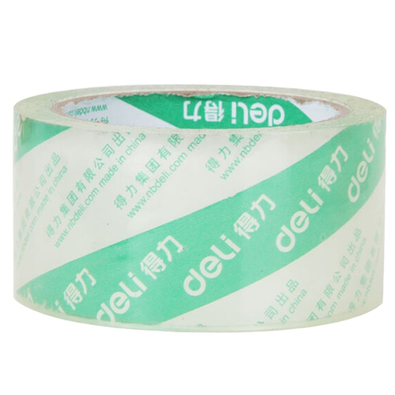 得力30428水晶超透低噪音胶带48mm*60y*50um(超透)1卷装