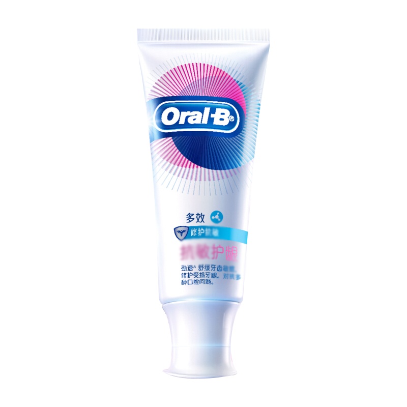 欧乐B(Oral-B)舒敏泡泡多效抗敏护龈牙膏140g 勤刷牙 增强牙齿抵抗力 [临期特价 剩余效期3-6个月]