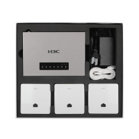 华三(H3C) H1套装(H100+3个A100)入墙式套装组合酒店家用插座86型面板式无线APwifi H100+A100 300Mbps 百兆路由器组合套装