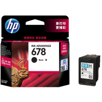 惠普(HP)CZ107AA 678 黑色墨盒 单只装