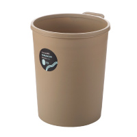茶花(CHAHUA)垃圾桶纸篓套袋家居收纳储物桶7.9L极简风带提手垃圾桶家用办公便携方便带桶箍糖果色