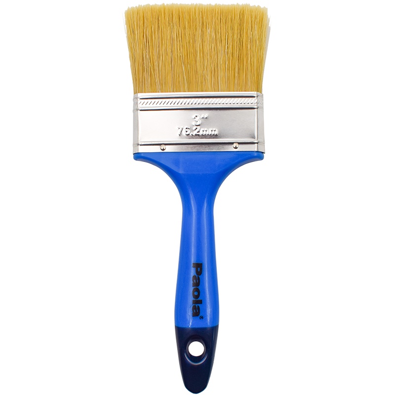 [苏宁自营]保拉(Paola) 3英寸毛刷 油漆刷子 猪毛刷子 扫灰刷排笔刷 乳胶漆刷墙面漆防水涂料刷墙工具5876