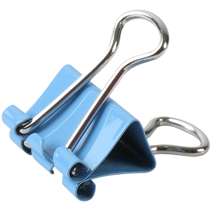 齐心 B3635 文件夹子长尾夹燕尾夹票夹试卷夹19mm筒装40只(2筒)