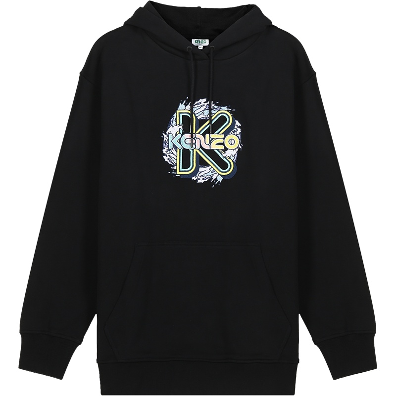 KENZO 高田贤三 女款棉质宽松版连帽长袖卫衣运动衫 FA5 2SW963 962