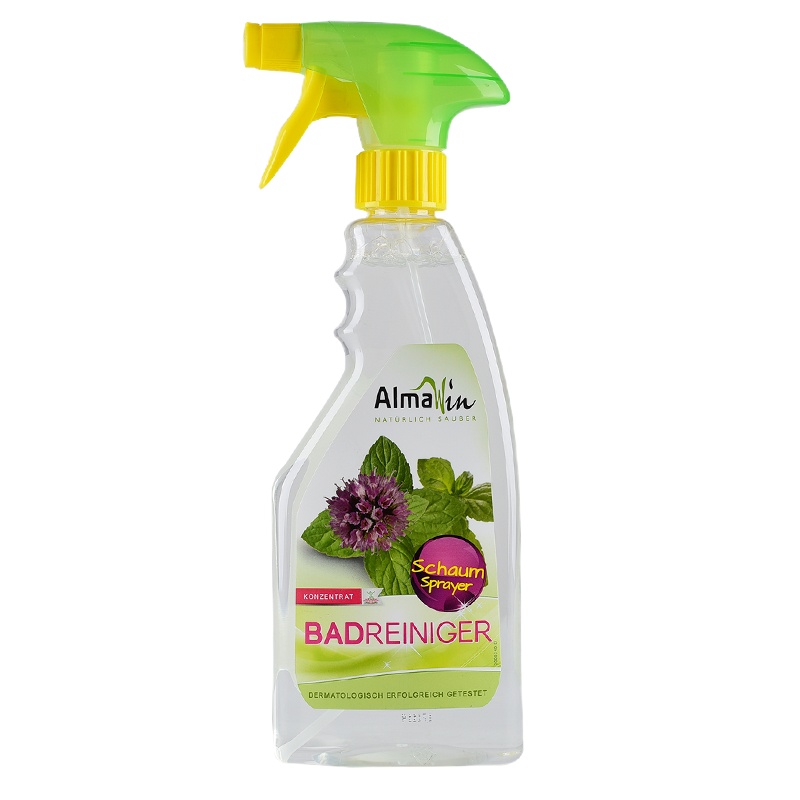 Almawin 德国有机进口浴室清洁剂不锈钢水龙头除水垢浴室花洒玻璃清洁皂垢瓷砖水渍薄荷精油抑菌 500ml