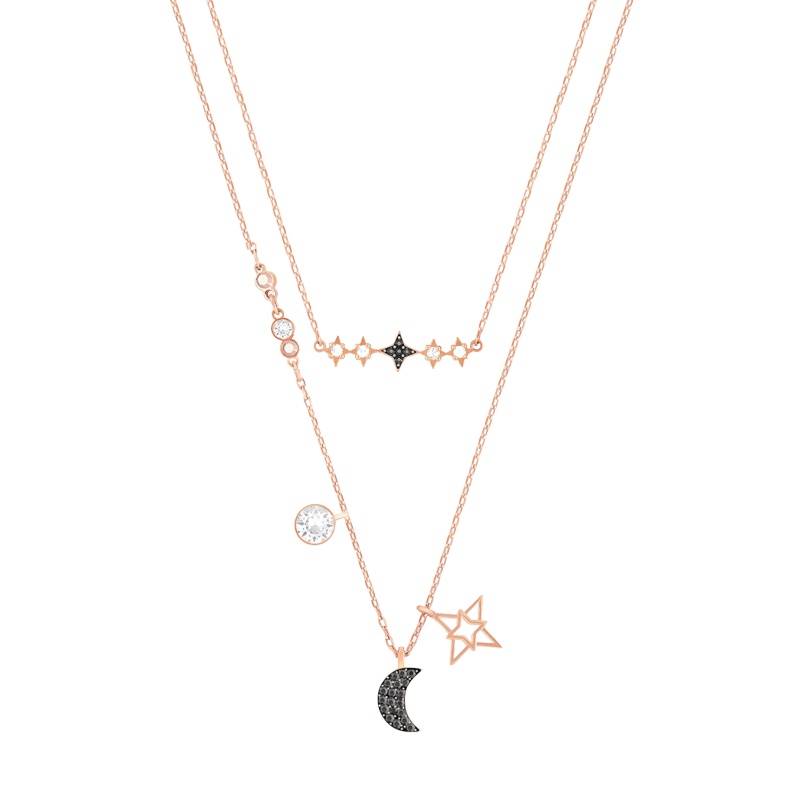 SWAROVSKI施华洛世奇 星星月亮水晶项链 人造水晶 送恋人 女士5273290