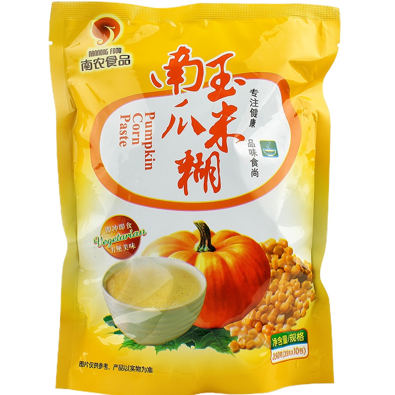 南农食品 南瓜玉米糊 中老年人米糊状方便速食五谷杂粮代餐食品营养粥冲泡 350g