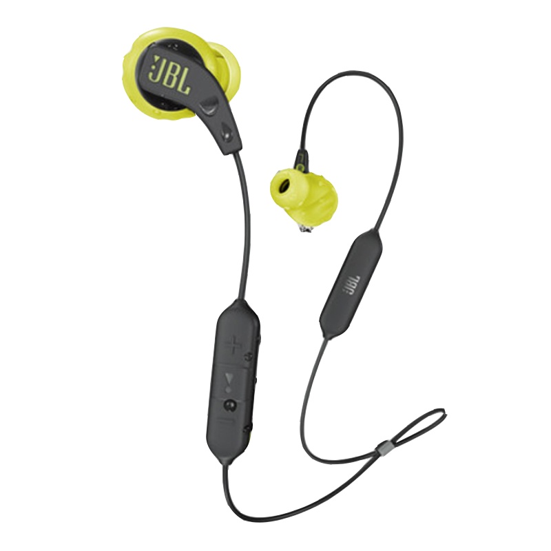 JBL ENDURANCE RUNBT无线蓝牙运动耳机跑步健身防水耳机挂耳式 黑黄色