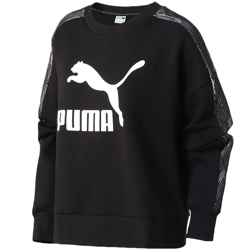 PUMA彪马女装运动服休闲针织圆领卫衣530306