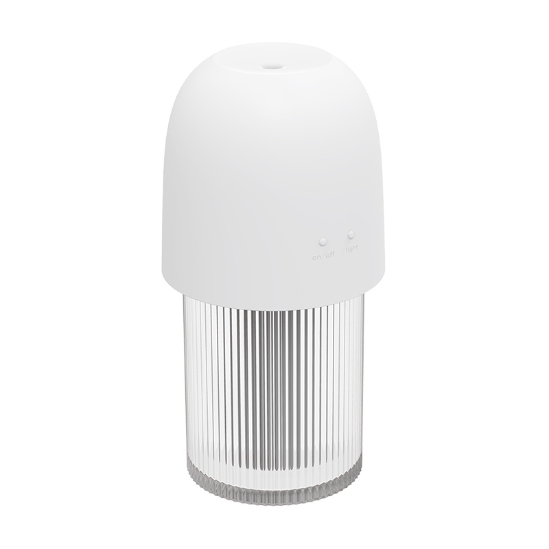 SOLOVE素乐三挡小巧静音自动断电家用车载氛围灯功能大喷雾usb加湿器H2素米白