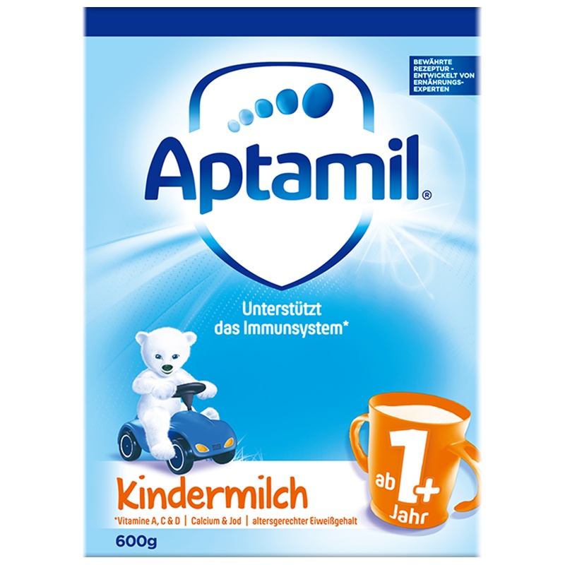 Aptamil 德国爱他美海外 儿童配方奶粉 纸盒装 1+段/4段(1-2岁)600g/罐