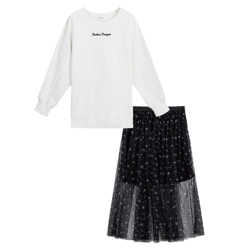 拉贝缇两件套秋装新款韩版修身显瘦气质休闲卫衣半身裙女60005884