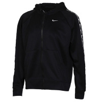 耐克(NIKE) 女子休闲连帽卫衣 W NSW HOODIE FZ LOGO TAPE BV3448-010