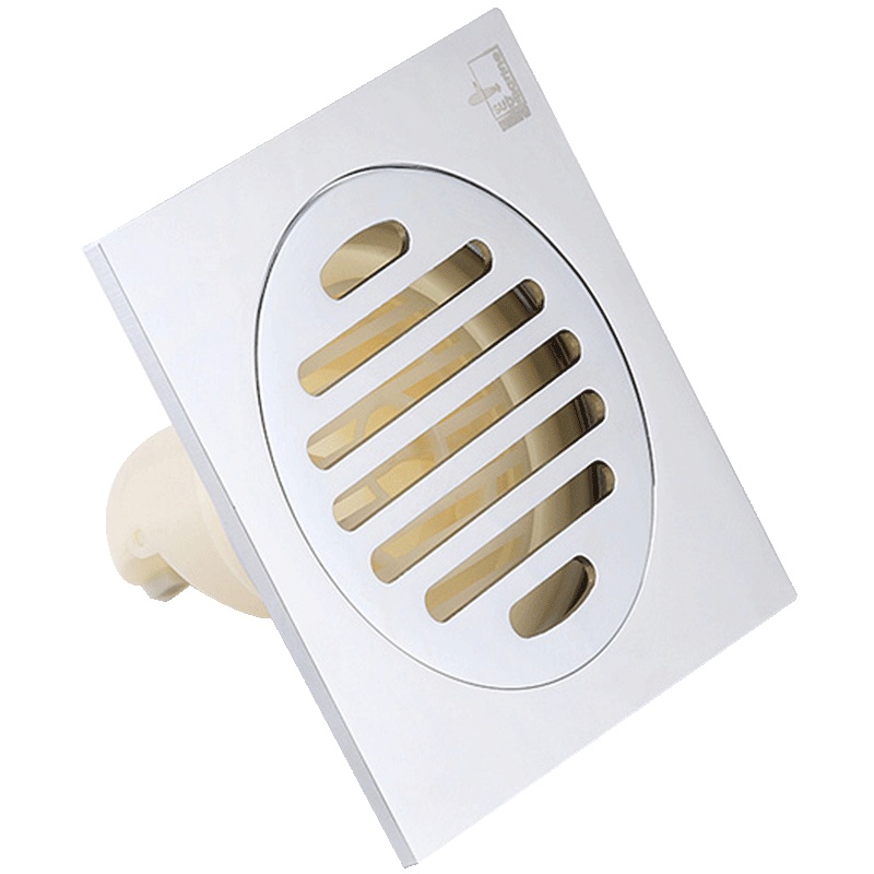 潜水艇地漏卫生间防臭地漏厕所面板全铜加厚地漏12CMTF50-12