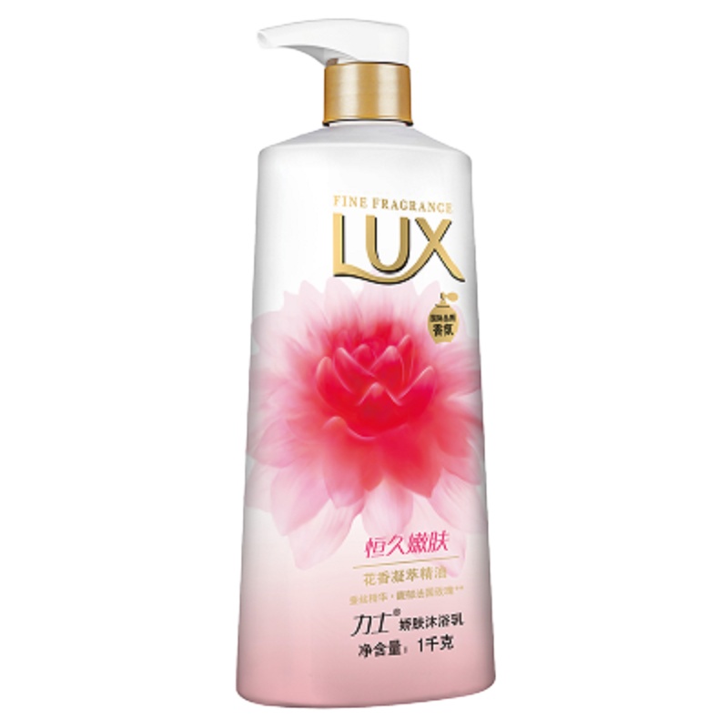 力士(Lux)沐浴露 娇肤沐浴乳 恒久嫩肤1KG蚕丝精华 馥郁法国玫瑰