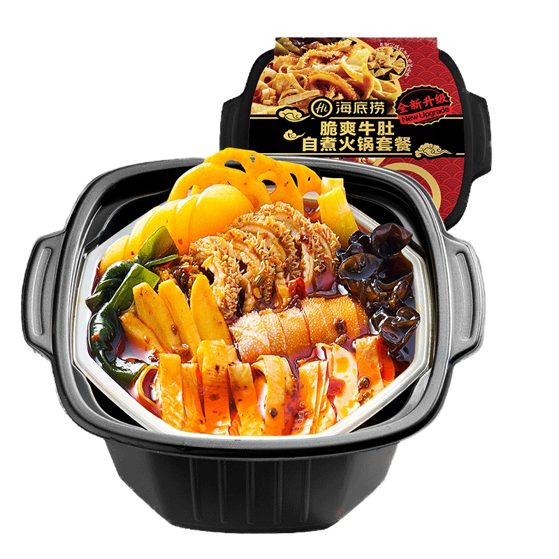 海底捞麻辣脆爽牛肚自热小火锅 懒人速食自助便携夜宵荤菜自煮火锅