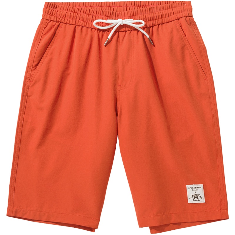 千纸鹤男士潮流五分裤青年抽绳休闲宽松沙滩裤运动短裤子男90225