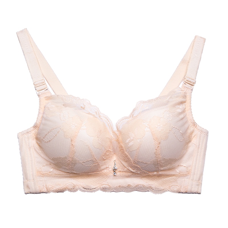 都市丽人无钢圈流云刺绣3/4杯加厚聚拢文胸胸罩内衣2B6511