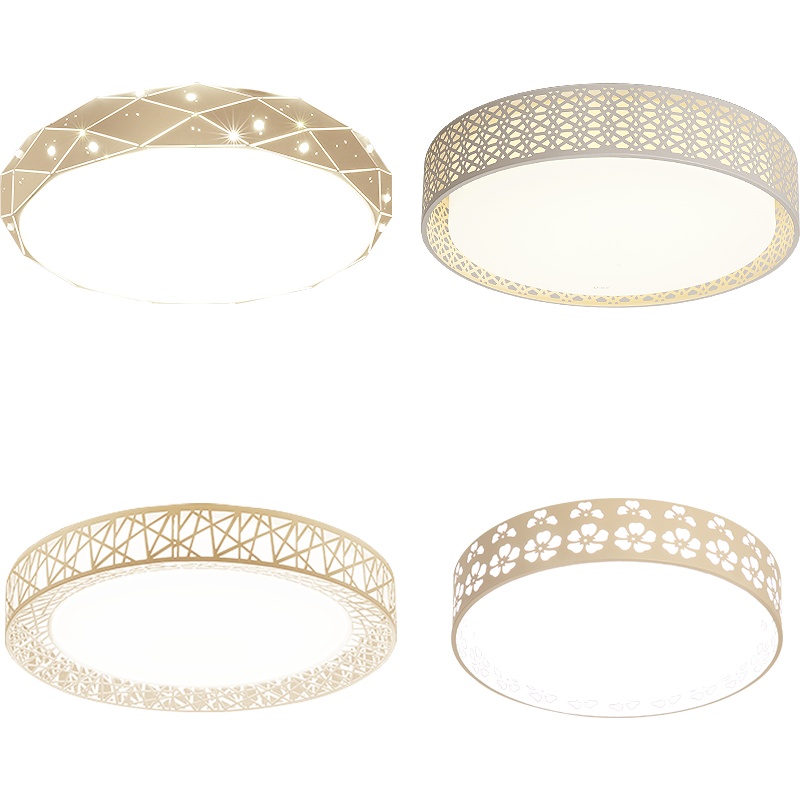 Grevol品拓PINTUOled吸顶灯简约现代吸顶灯卧室灯圆形铁艺卧室灯餐厅灯房间灯饰温馨浪漫书房餐厅灯具15M2