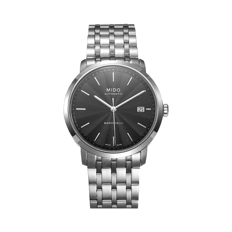 美度(MIDO)瑞士手表 贝伦赛丽系列机械表 自动手动上链 雅致黑M3895.4.18.1