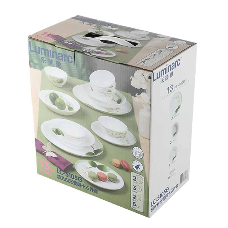 LC-S105G 悠兰白玉餐具13件套