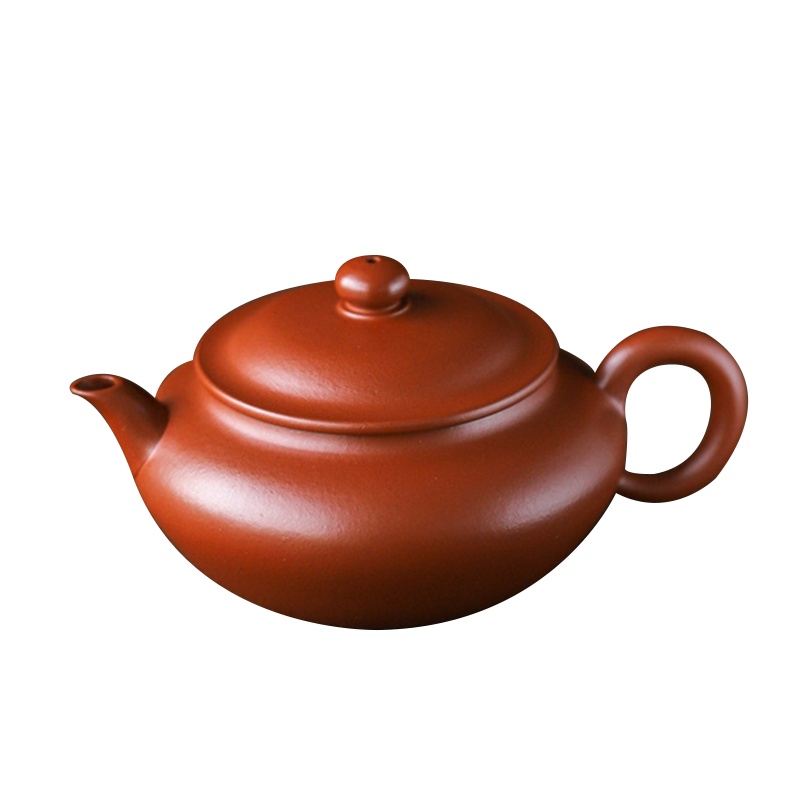 蕙韵 『原矿朱泥锦红』宜兴手工紫砂壶家用功夫茶壶茶具套装 130ml