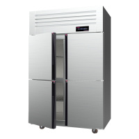 乐创(lecon)四门冰柜商用双门冰箱冰柜六门冷柜三门玻璃冷藏冷冻保鲜厨房立式展示柜不锈钢 四门冰柜 全冷冻直冷 星耀款