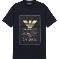 EMPORIO ARMANI 阿玛尼 男士 棉质圆领短袖T恤 6H1TA3 1JDXZ