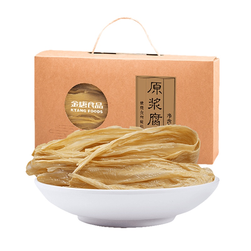 金唐(KTANG)腐竹300g 礼盒装 黄豆原浆腐竹 手工制作豆腐皮豆皮干货 火锅涮菜凉拌菜必备