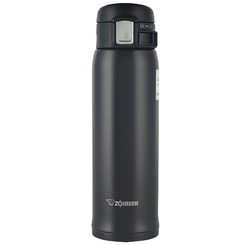 象印(ZO JIRUSHI) 保温杯 SM-SHE48 480ml 进口304不锈钢真空保温保冷 直身防漏办公水杯 黑色