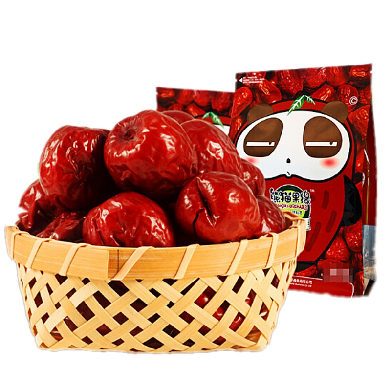 熊猫果缘 小饱枣 哈密枣 500g 袋装 枣制品  红枣 零食