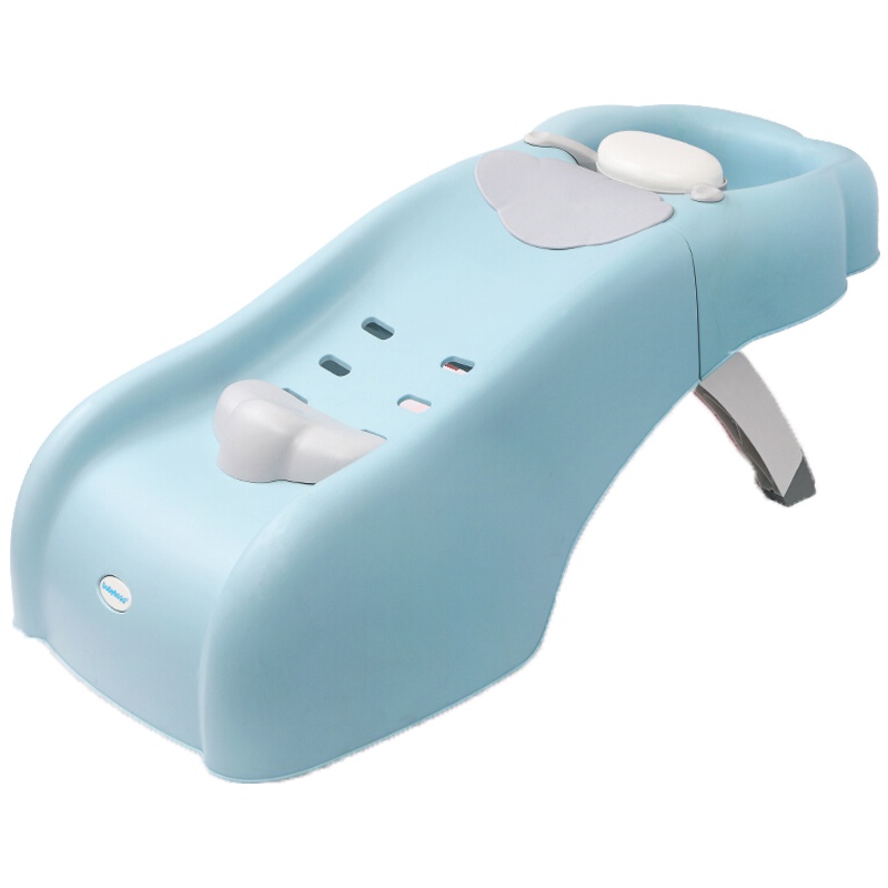 世纪宝贝(Babyhood)儿童洗头躺椅洗头椅宝宝洗头床洗发躺椅神器小孩可折叠艾云洗头椅 BH-214 蓝色