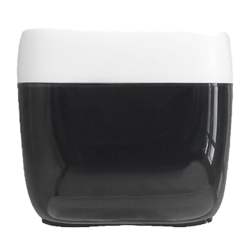 绿之源 洗手间黑白纸巾盒(小号) 免打孔厕所防水纸筒卫生间纸巾盒置物架抽纸纸巾架