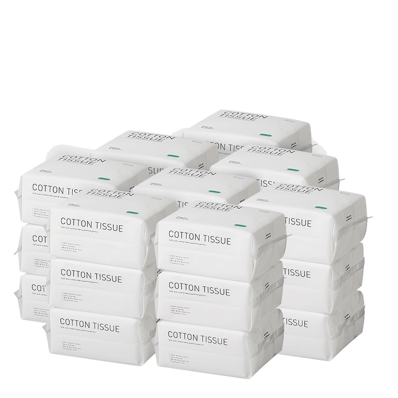 babycare婴儿棉柔巾宝宝干湿两用纯棉新生儿非湿纸巾 100抽*24包(200*120mm) 3212