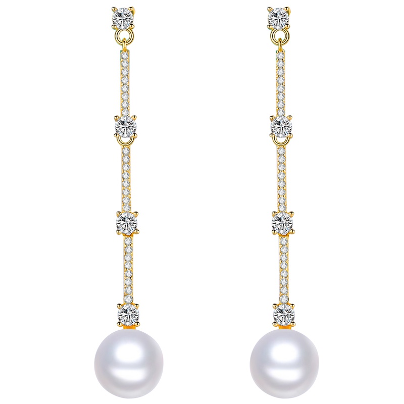 佰色传情BRIR超仙耳环韩国气质百搭长款耳坠s925纯银耳钉