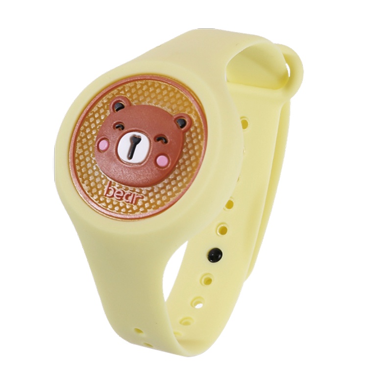 宝宝金水 防蚊手环 闪光手环 婴儿童宝宝成人防蚊手环 户外植物精油防蚊驱蚊神器 随身手环-动物版[新品闪光]小熊
