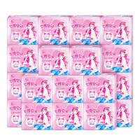 七度空间卫生巾优雅系列丝柔纯棉245mm日用卫生巾棉柔24包组合套装共120片