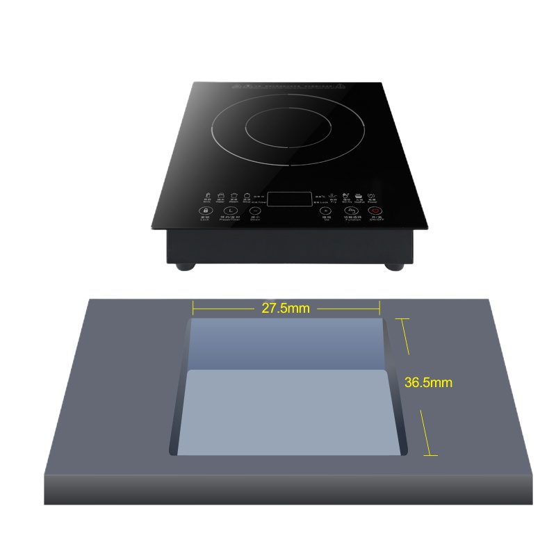 纳丽雅(Naliya)嵌入式电磁炉镶嵌式电陶炉单灶电磁炉大功率家用爆炒节台式定制 电磁炉2600W(金色包边)