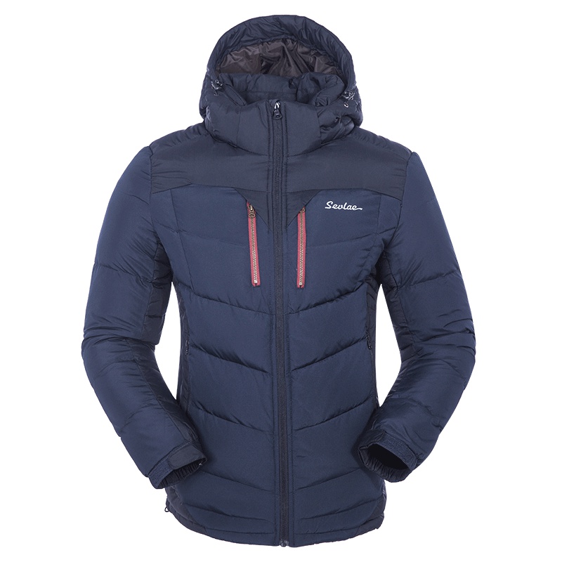 圣弗莱冬季男士厚款羽绒服短款连帽修身保暖潮外套9642948204