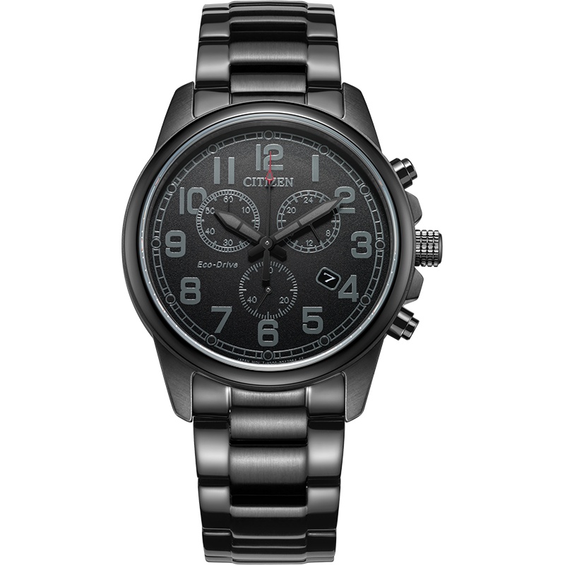 西铁城 CITIZEN 手表光动能日显不锈钢覆BIP表带时尚商务男表 AT0205-52E