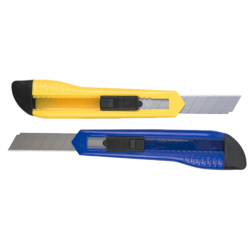 晨光(M&G) ASS91465 18mm经济型简易美工刀 大号美工刀 大号裁纸刀 颜色随机(5个装)